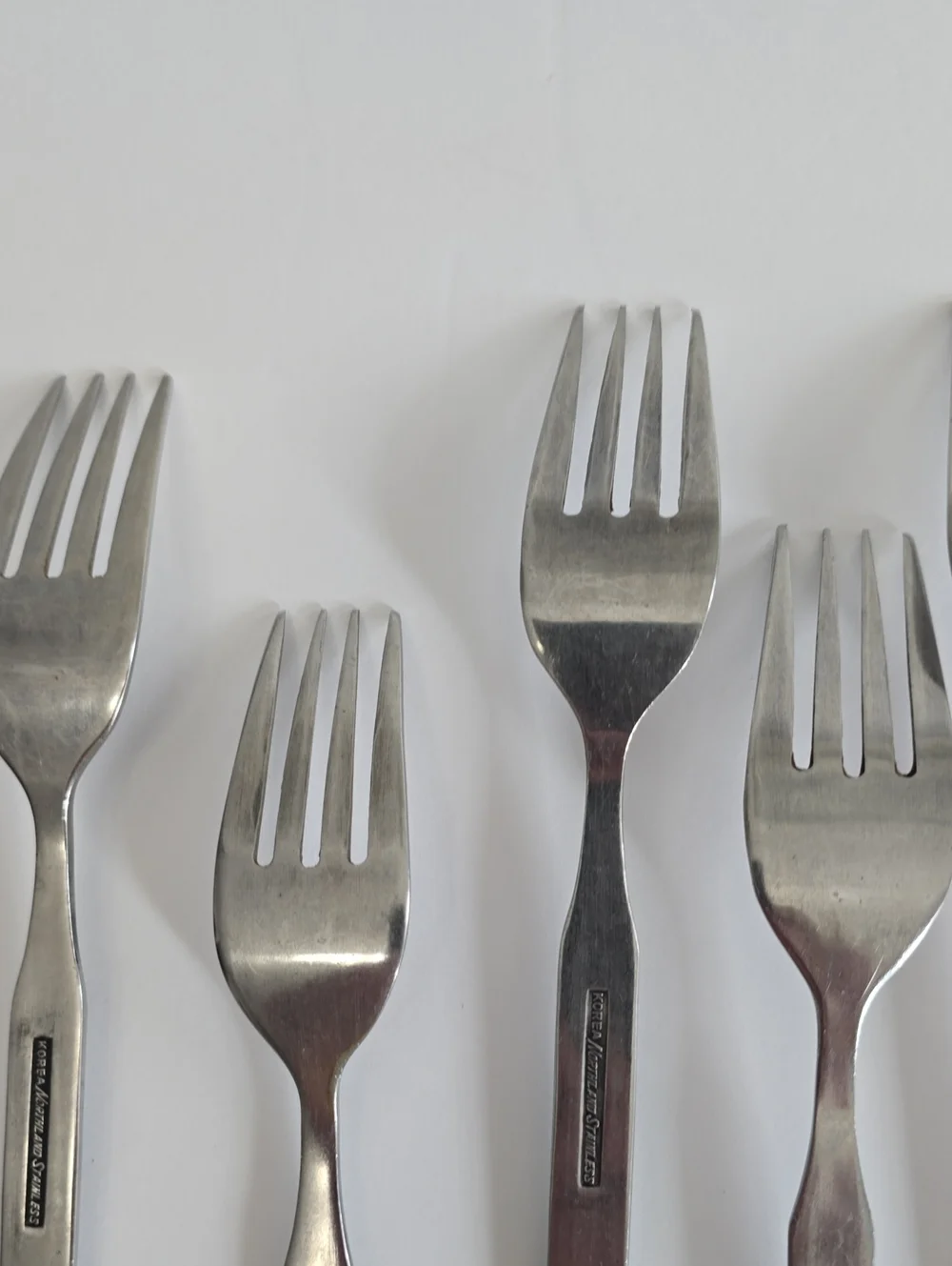 Vintage MCM Oneida Northland Stainless Set Of 7 Impulse Dinner Forks 7.5